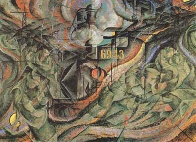 Umberto Boccioni State of Mind II The Farewells (mk09) China oil painting art